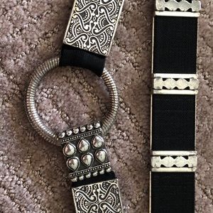 Chico’s silver belt.